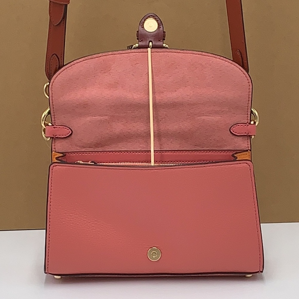 KLEO TOP HANDLE IN COLORBLOCK (COACH C8161) Gold/faded Blush Multi - Picture 5 of 16